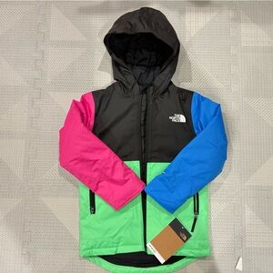 The North Face - Green, Pink and Blue Puffer Jacket